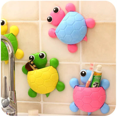 Turtle toothbrush holder