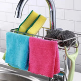 Kitchen sponge holder faucet holder