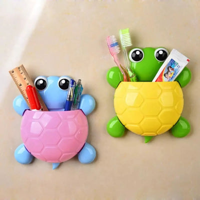 Turtle toothbrush holder