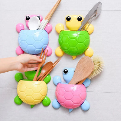 Turtle toothbrush holder