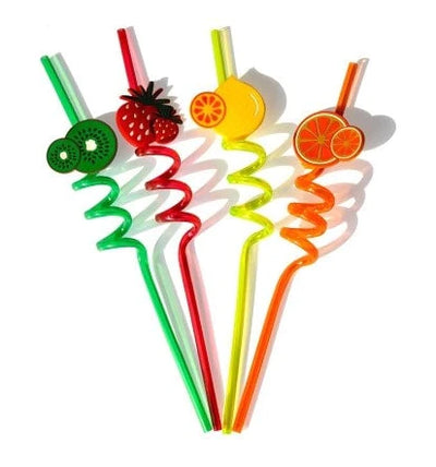 4 PCS FRUITS STRAW SET