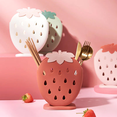 Strawberry spoon holder