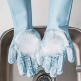 Reusable Silicone Magic Washing Gloves Pair